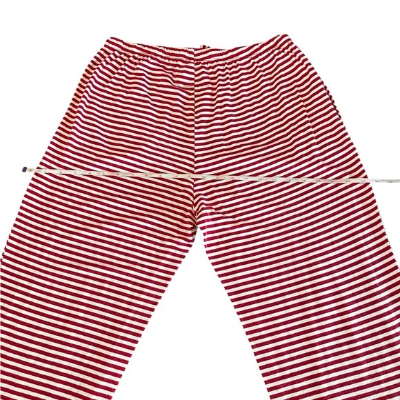 The Cat’s Pajamas Classic Red and White Striped Women's Pajama Set Size Large - Picture 10 of 12